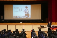 中学校で講演しました。～地域のプロに学ぶ～